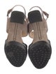 Tod's Leather Slingback Sandals