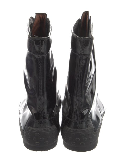 Tod's Patent Leather Combat Boots