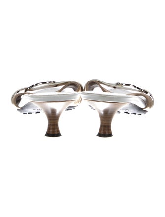 Tod's Leather Colorblock Pattern Slides