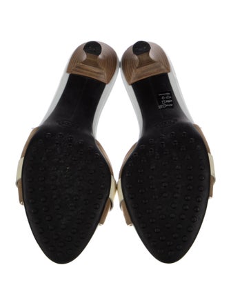 Tod's Leather Colorblock Pattern Slides