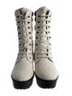 Tod's Ponyhair Colorblock Pattern Lace-Up Boots