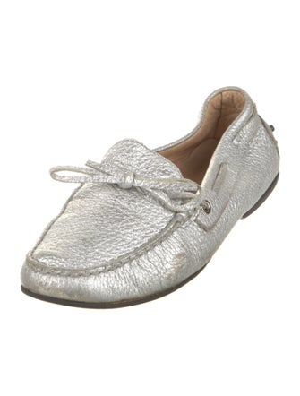 Tod's Leather Whipstitch Trim Loafers