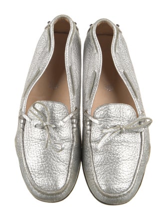 Tod's Leather Whipstitch Trim Loafers
