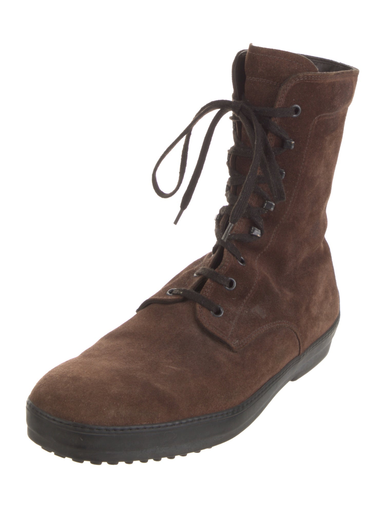 Tod's Suede Combat Boots