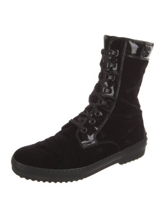 Tod's Suede Combat Boots