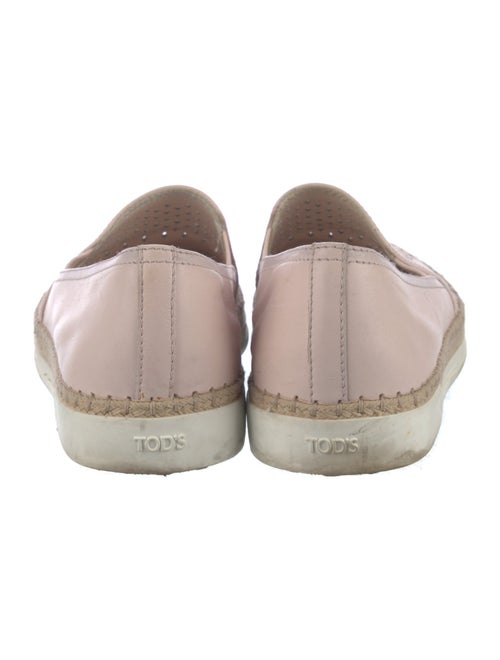 Tod's Leather Lasercut Accents Espadrilles