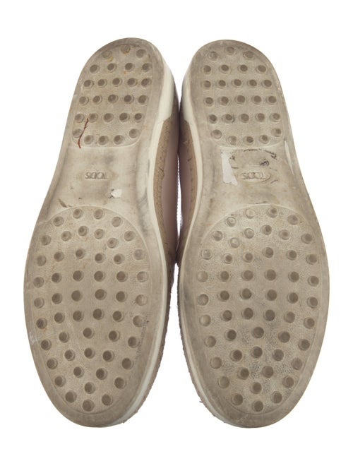 Tod's Leather Lasercut Accents Espadrilles