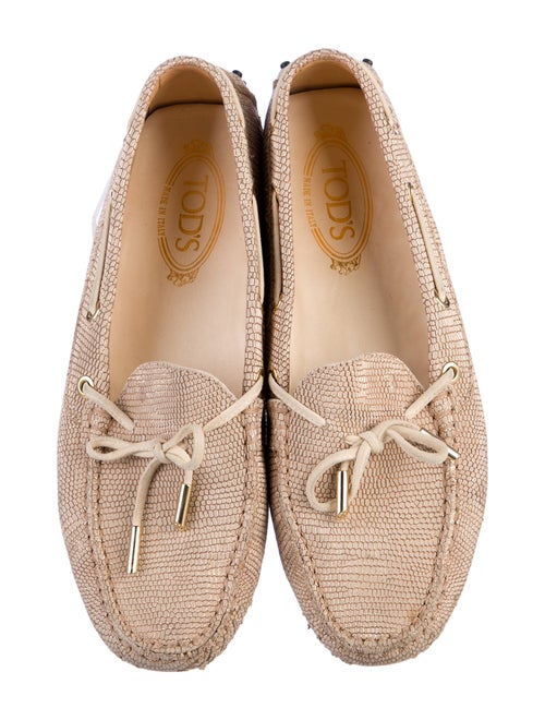 Tod's Printed Bow Accents Loafers