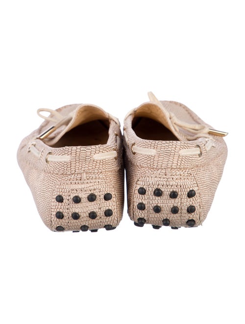 Tod's Printed Bow Accents Loafers