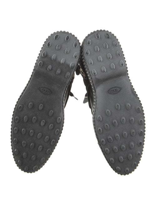 Tod's Velvet Combat Boots