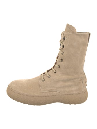 Tod's Suede Combat Boots
