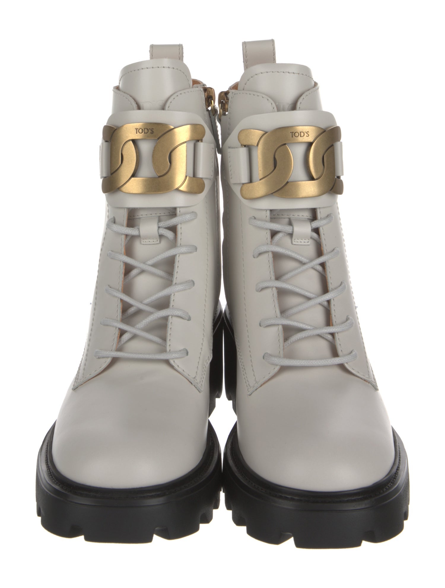 Tod's Leather Combat Boots