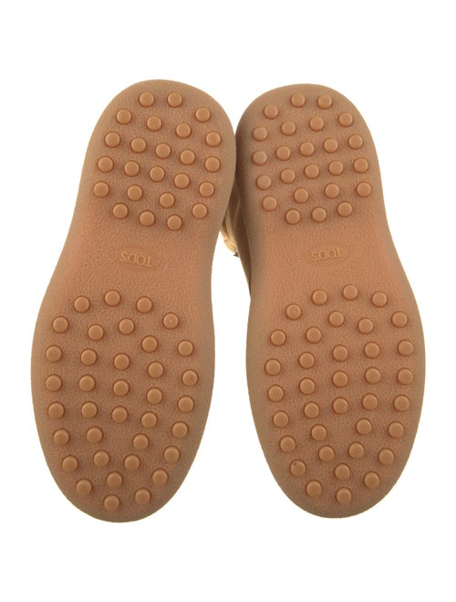 Tod's Suede Colorblock Pattern Combat Boots