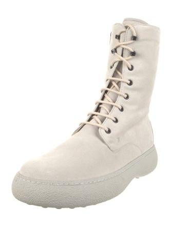 Tod's Suede Combat Boots