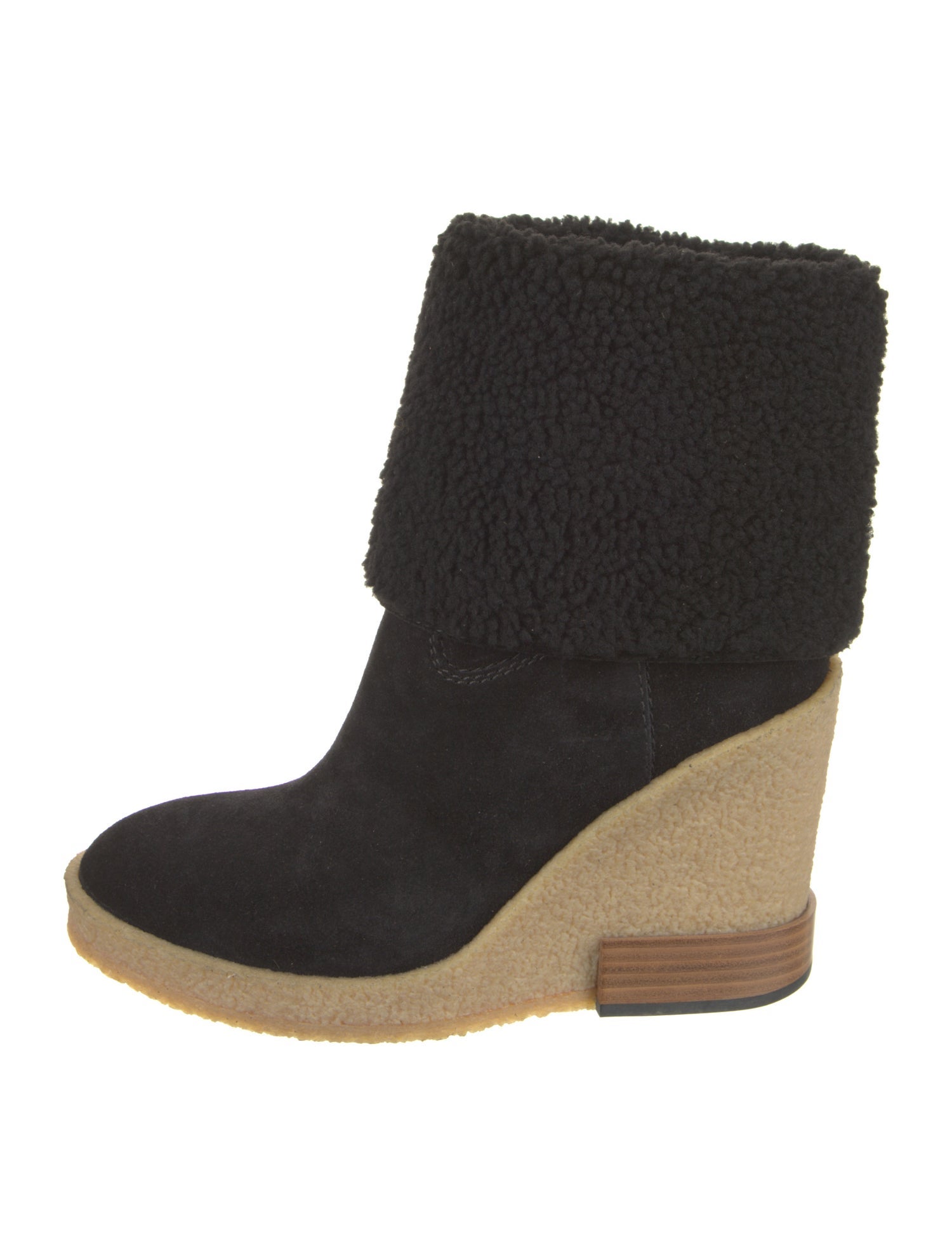 Tod's Suede Colorblock Pattern Boots