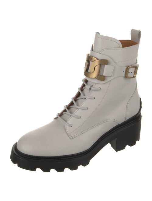 Tod's Leather Combat Boots