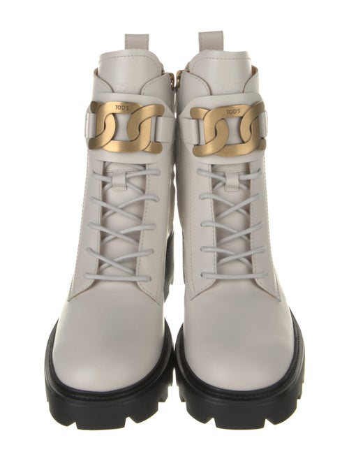 Tod's Leather Combat Boots