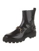 Tod's Patent Leather Combat Boots