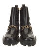 Tod's Patent Leather Combat Boots