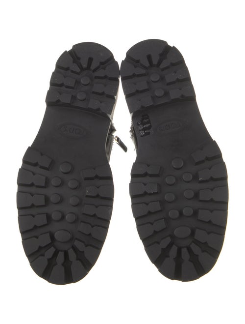 Tod's Patent Leather Combat Boots