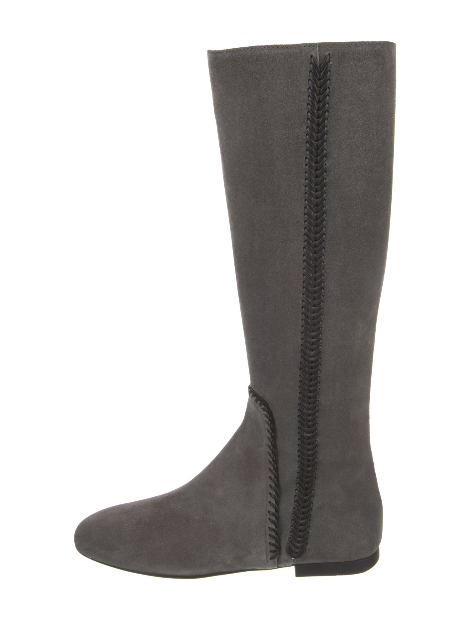 Tod's Suede Whipstitch Trim Riding Boots