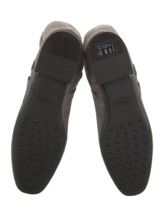 Tod's Suede Whipstitch Trim Riding Boots