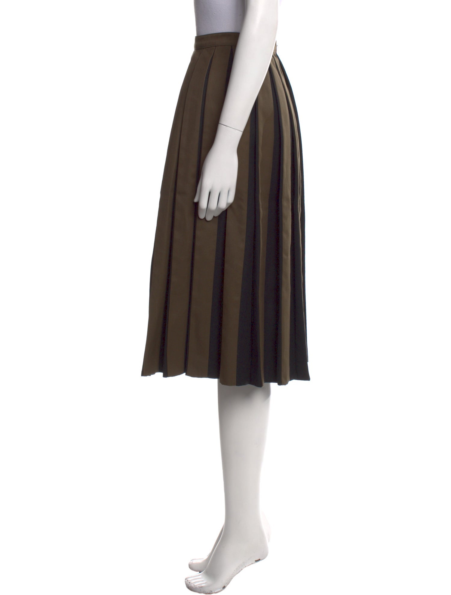 Tod's Pleated Accents Knee-Length Skirt