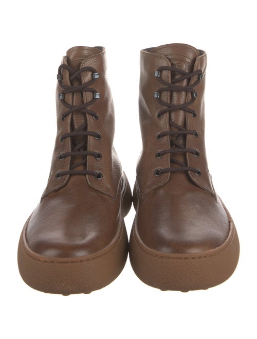 Tod's Leather Lace-Up Boots