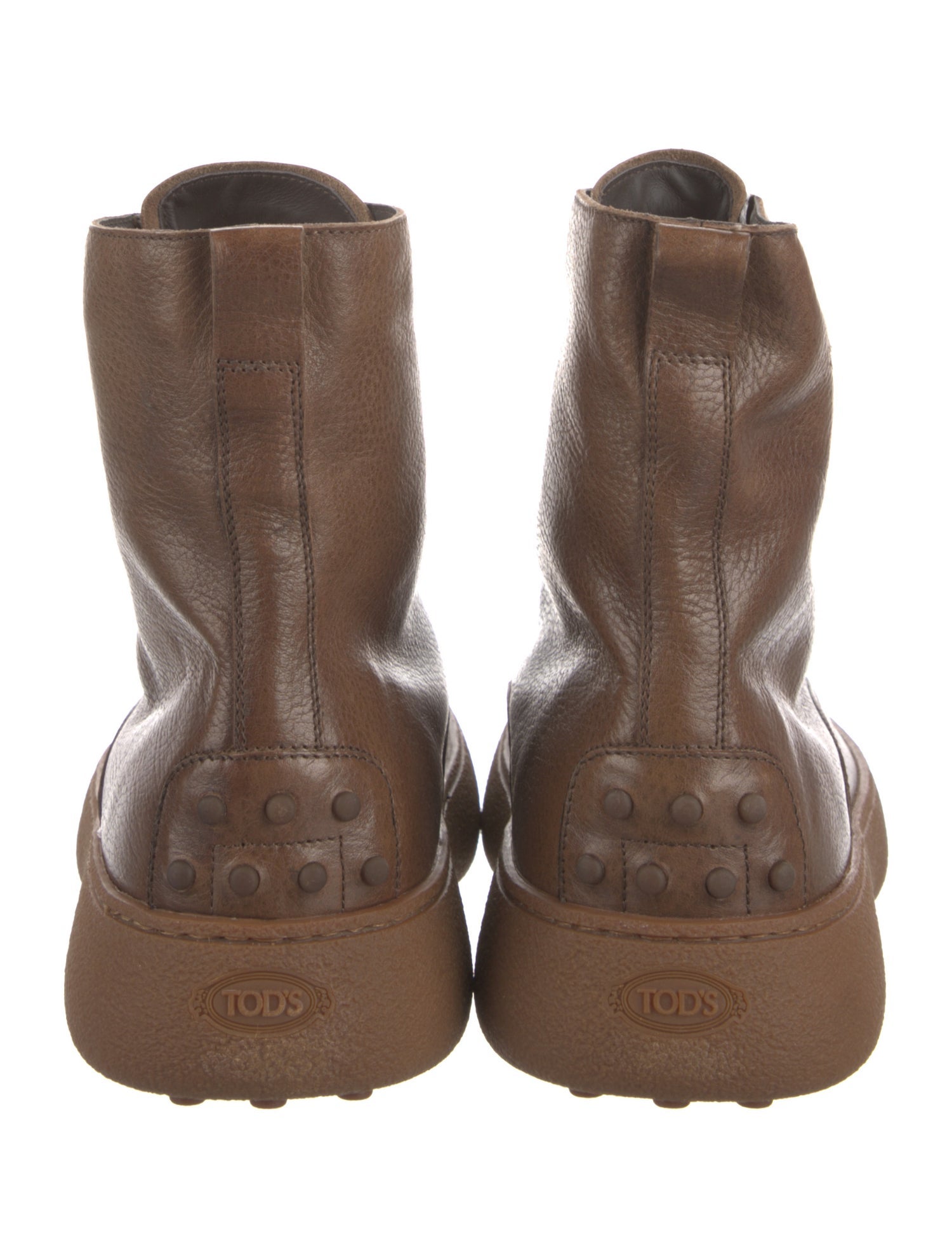 Tod's Leather Lace-Up Boots