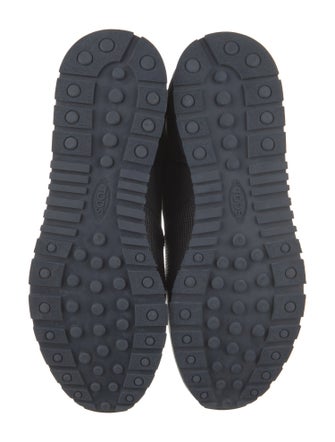 Tod's Canvas Leather Trim Embellishment Athletic Sneakers