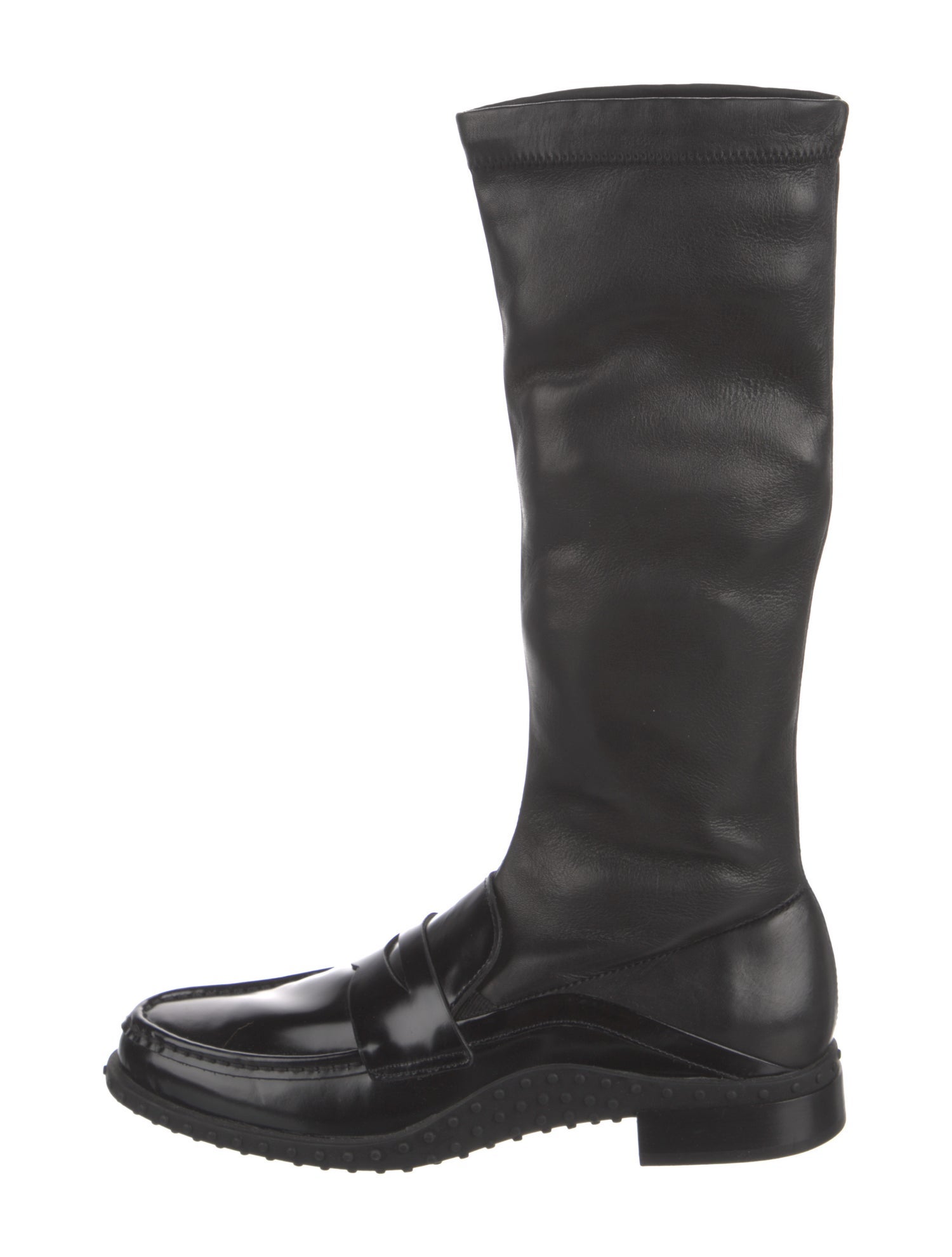 Tod's Leather Rain Boots