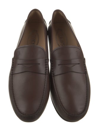 Tod's Leather Studded Accents Loafers