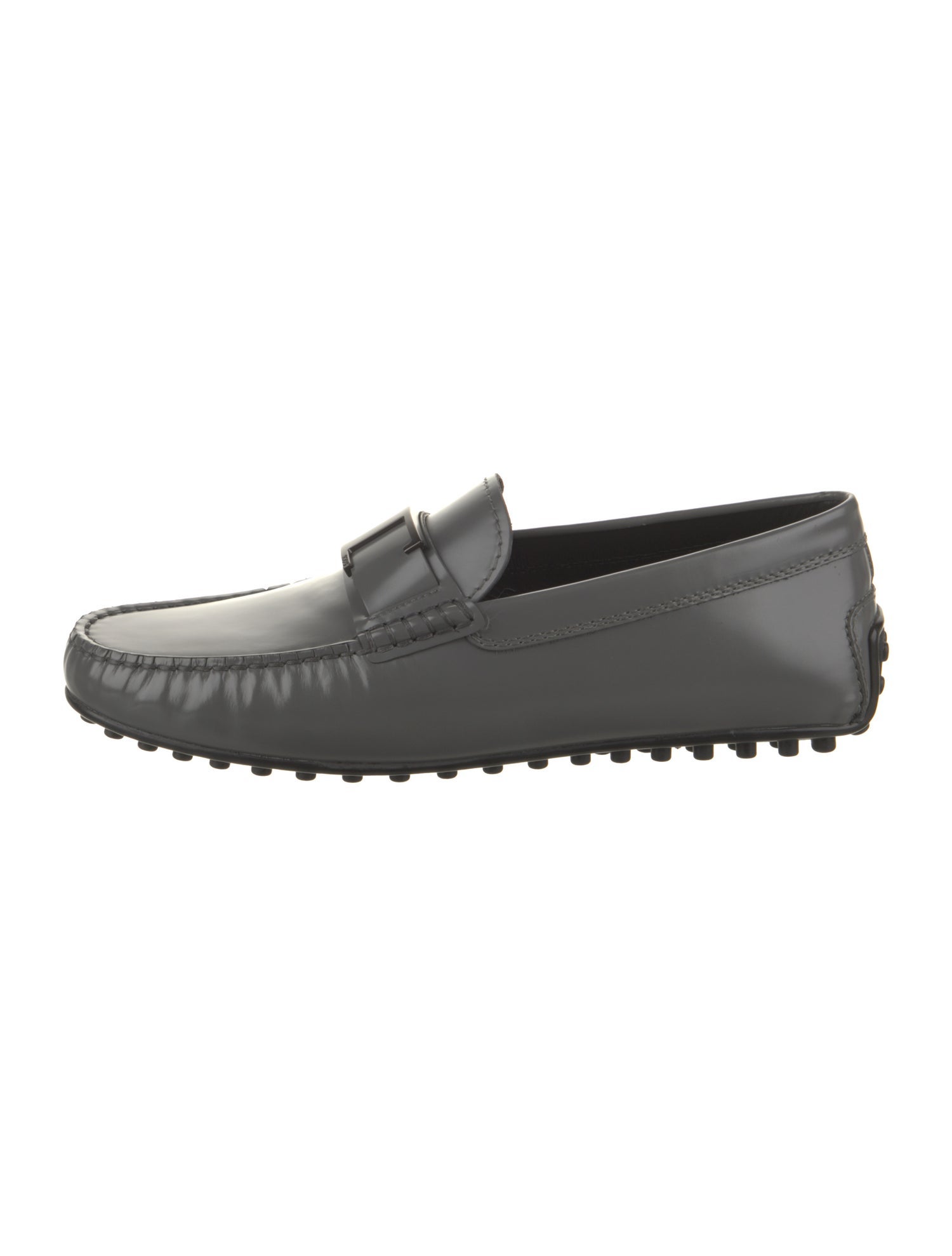 Tod's Patent Leather Whipstitch Trim Drivers