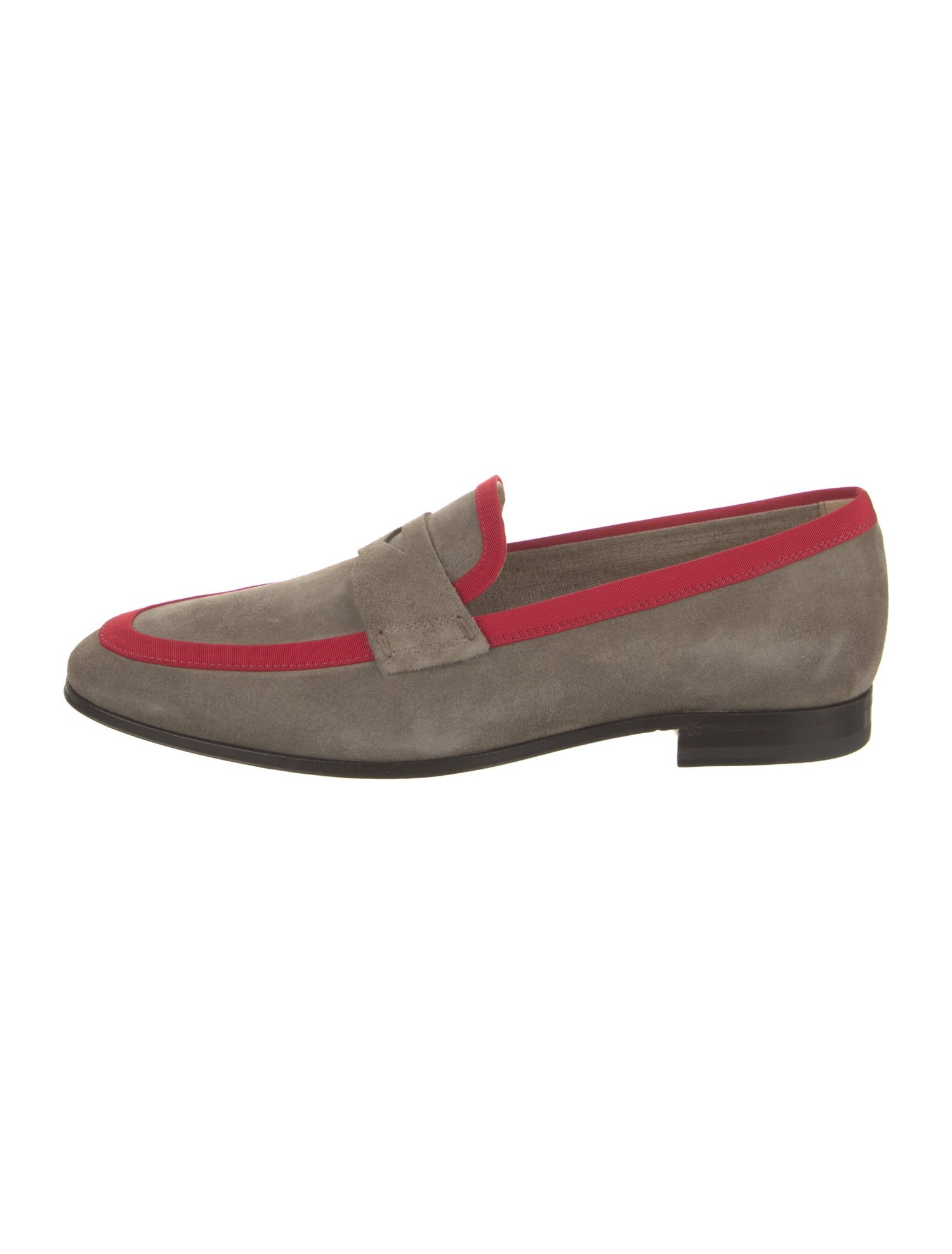 Tod's Suede Colorblock Pattern Dress Loafers