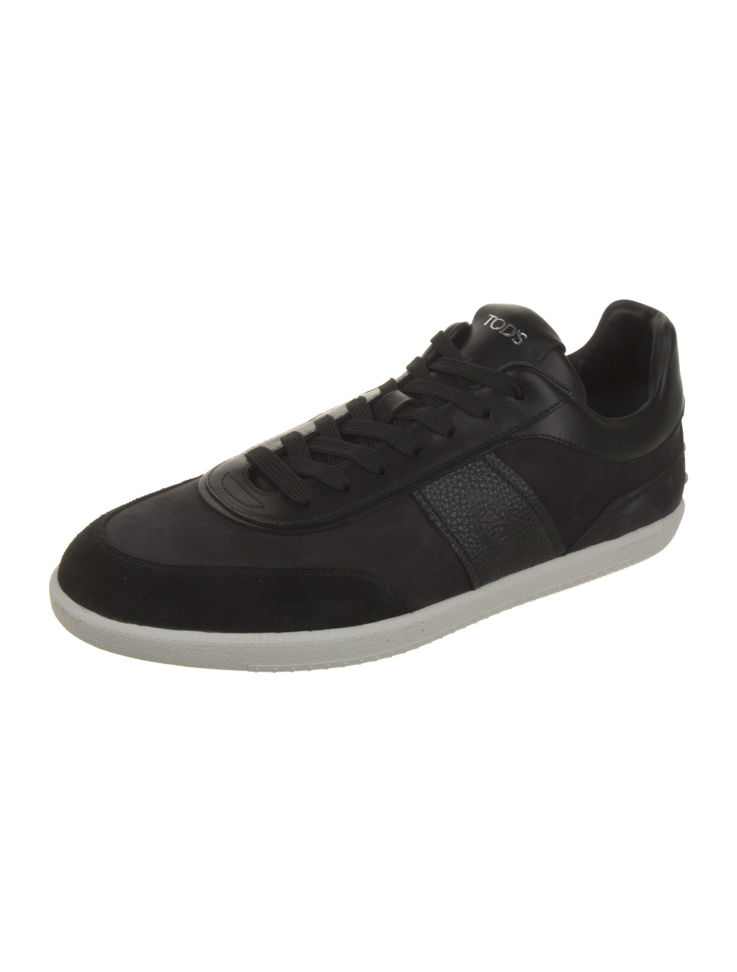 Tod's Suede Leather Trim Embellishment Sneakers