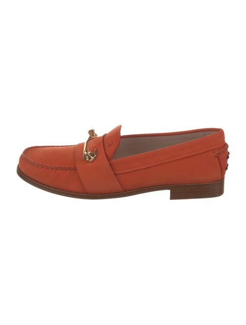 Tod's Suede Crystal Embellishments Loafers