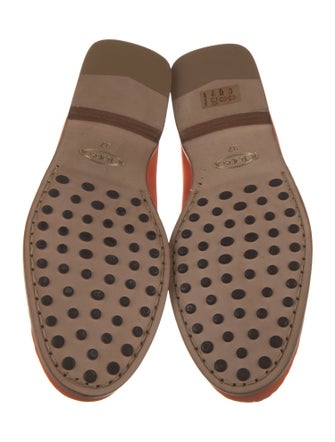 Tod's Suede Crystal Embellishments Loafers