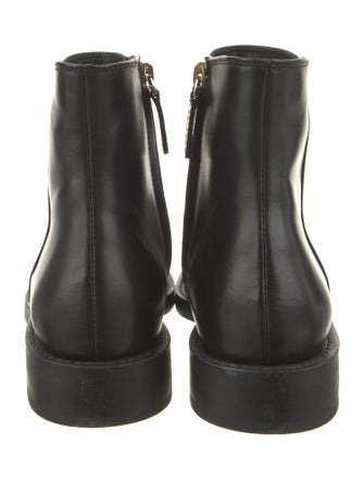 Tod's Leather Chain-Link Accents Combat Boots