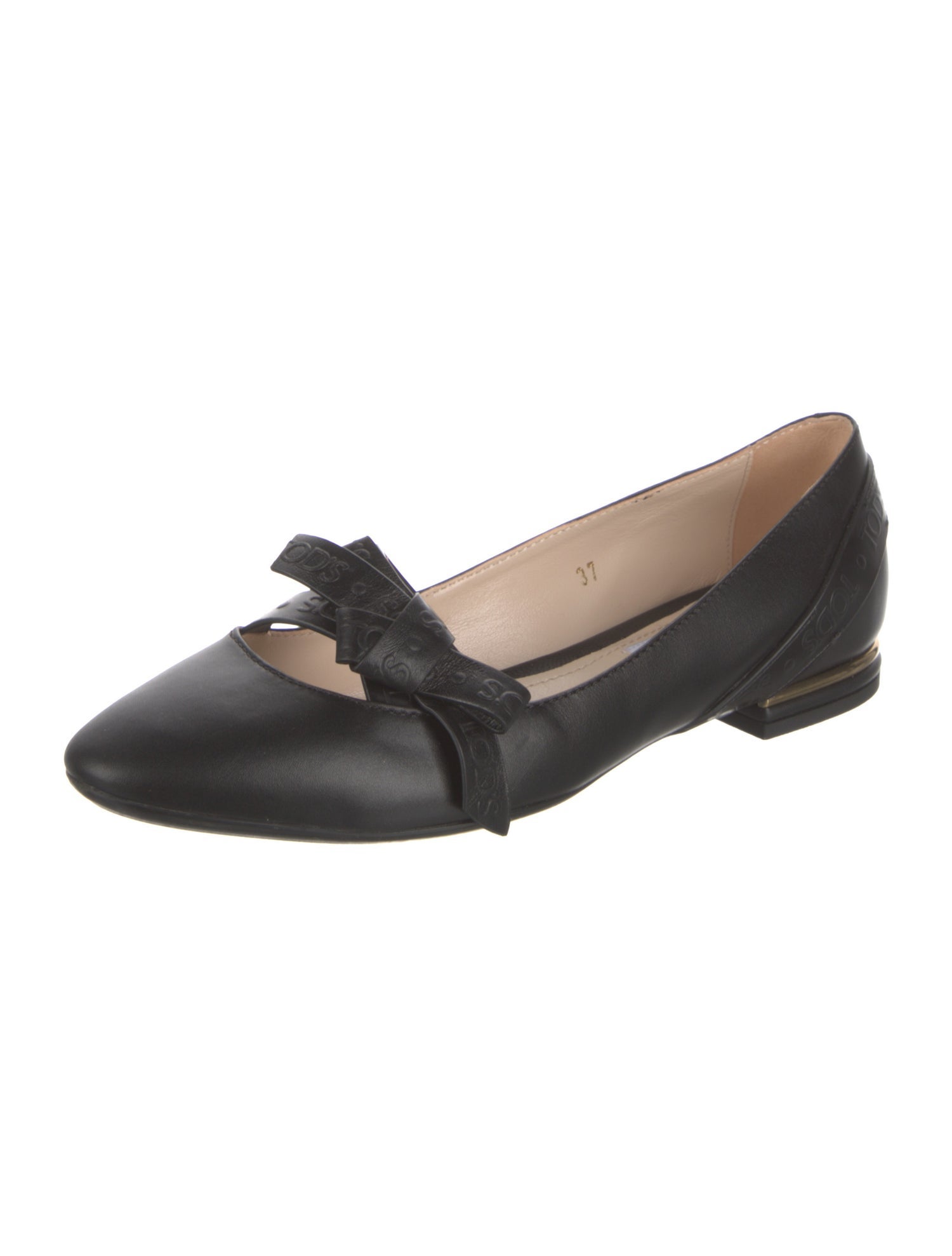Tod's Leather Mary Jane Flats