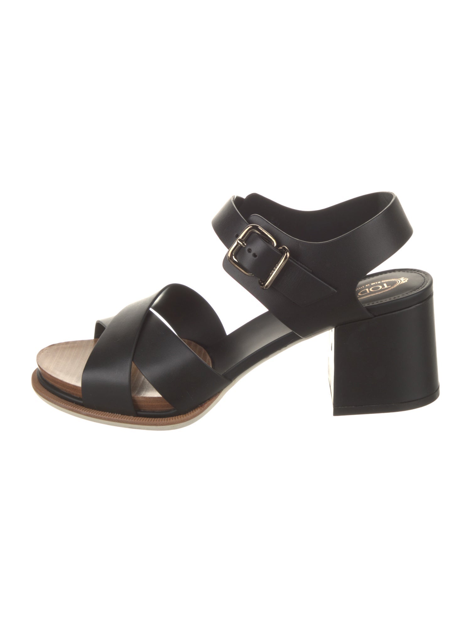 Tod's Leather Slingback Sandals