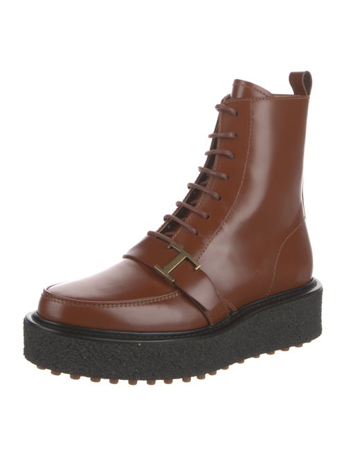 Tod's Leather Combat Boots