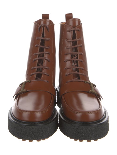 Tod's Leather Combat Boots