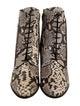 Tod's Leather Animal Print Combat Boots