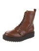 Tod's Leather Combat Boots