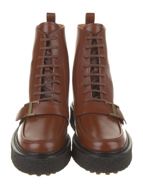 Tod's Leather Combat Boots