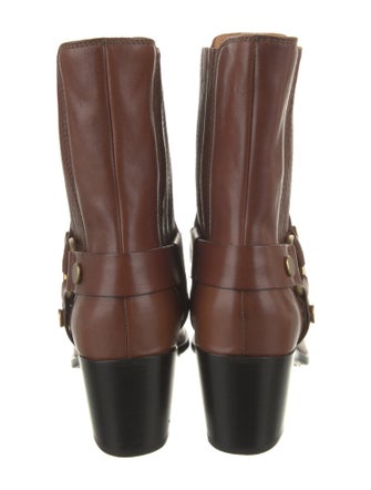 Tod's Leather Colorblock Pattern Chelsea Boots