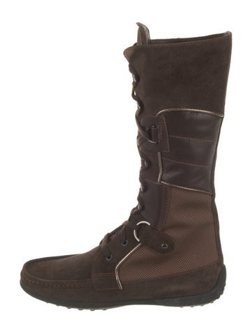 Tod's Boots Suede Lace-Up 7