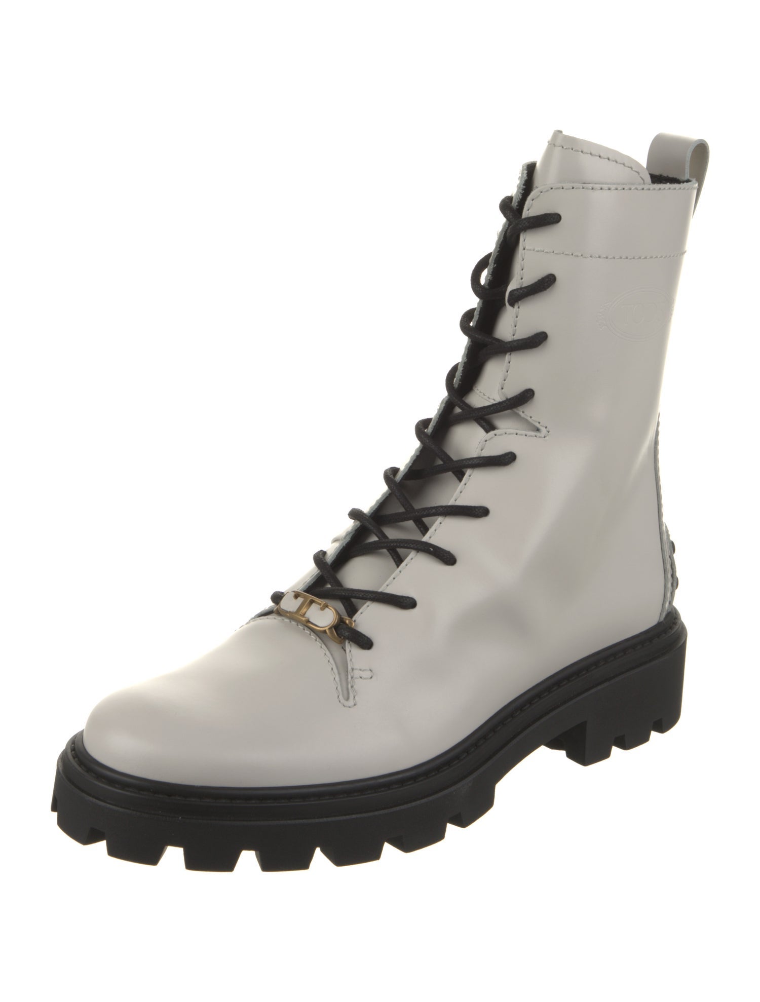 Tod's Leather Combat Boots w/ Tags