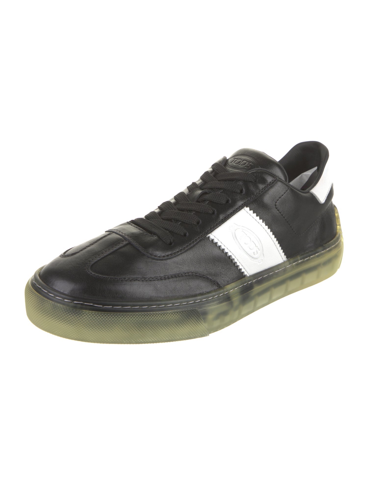 Tod's Leather Colorblock Pattern Sneakers