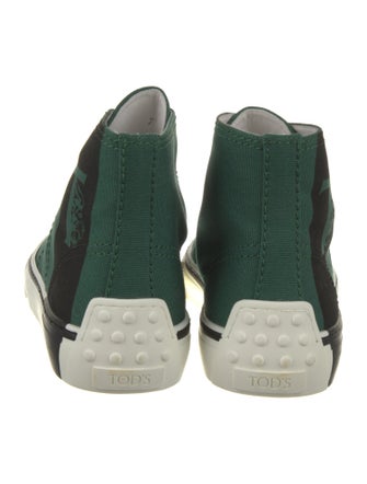 Tod's Canvas Colorblock Pattern Sneakers